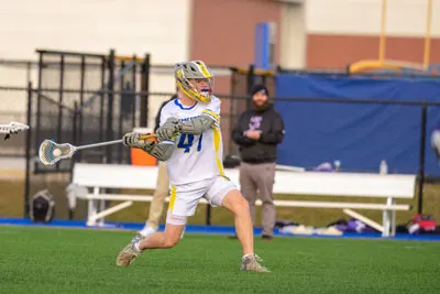 Boys Lacrosse action shot — Homestead vs. Leo, Fort Wayne Indiana