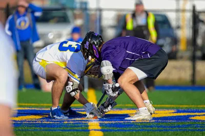Boys Lacrosse action shot — Homestead vs. Leo, Fort Wayne Indiana