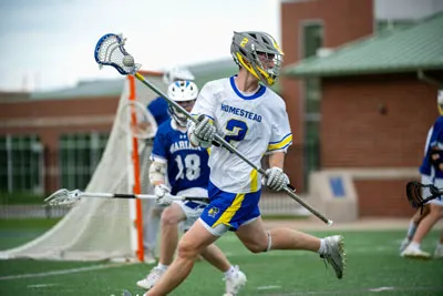 Boys Lacrosse action shot — Homestead vs. Marian, Fort Wayne Indiana