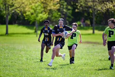 Rugby action shot — Homestead vs. Pendleton, Fort Wayne Indiana