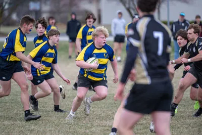 Rugby action shot — Homestead vs. Noblesville, Fort Wayne Indiana