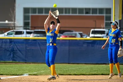 Softball action shot — Homestead vs. South Adams, Fort Wayne Indiana