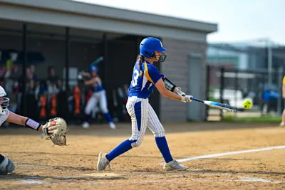 Softball action shot — Homestead vs. Concordia, Fort Wayne Indiana