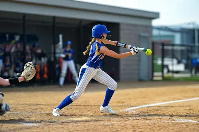 Softball action shot — Homestead vs. Concordia, Fort Wayne Indiana