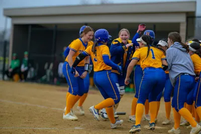Softball action shot — Homestead vs. DeKalb Eastern, Fort Wayne Indiana