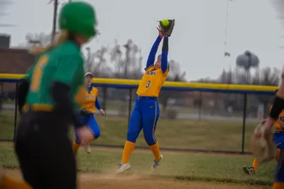 Softball action shot — Homestead vs. DeKalb Eastern, Fort Wayne Indiana