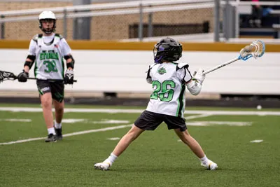 Youth Lacrosse action shot — Storm vs. Northridge, Fort Wayne Indiana