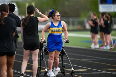 Unified Track action shot — Homestead vs. Warsaw, Fort Wayne Indiana